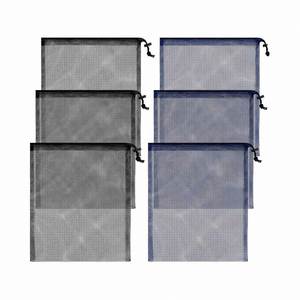 Custom Mesh <b>Drawstring</b> Bag 13 X 15.5 Inch Lock Nylon Net <b>Pouches</b> for Sports Swim Convenient Shopping Bags - Product Image 1