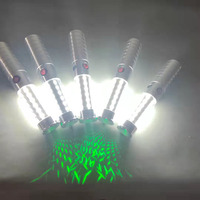 Bâton lumineux LED pliable moderne en alliage d'aluminium, rechargeable, avec fonction stroboscopique et service de bouteille