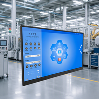 Tableau blanc interactif numérique intelligent à double système pour l'éducation et les entreprises, idéal pour les réunions d'entreprise