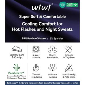 Ensemble de pyjama pour femmes personnalisé, vêtements de nuit boutonnés, viscose de bambou douce, ensemble de vêtements de détente 2 pièces avec poches, tailles S à XXL - Product Image 2