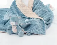 סיטונאי בולט זול מחיר קריסטל קטיפה Minky עבור תינוק שמיכה