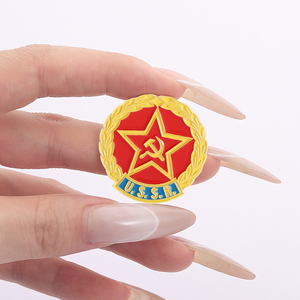 Sowjetische Sterne und Flügel Emaille Pin Rote Medaille Brosche Hammer und Sichel Revers Abzeichen Schmuck Geschenk für Freunde und Sammler - Product Image 4