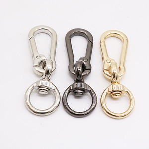Anneau à ressort en alliage de zinc pour porte-clés, cordon de téléphone portable, dragonne, cordon de cou, accessoires de bijoux DIY, finition bronze nitruite - Product Image 2