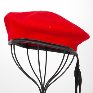 قبعة بريطانية تكتيكية قابلة للتعديل من الصوف منقوشة بنمط مع عصابة عرق جلدية - Product Image 4