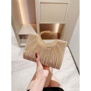 Bolso de Mano de Noche para Mujer, Bolso de Mano con Asa Superior Brillante para Fiesta, Graduación, Boda 2025 - Product Image 2