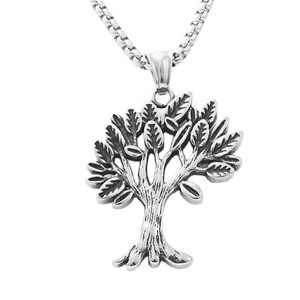 Colgante Árbol de la Vida, Collar de Acero Inoxidable para Hombre, Estilo Retro Punk 19028 - Product Image 5