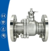 Vanne à boisseau sphérique à bride en acier inoxydable CF8 de 1/4 pouce, résistante au feu, pour eau, vapeur et réfrigération, fournisseurs