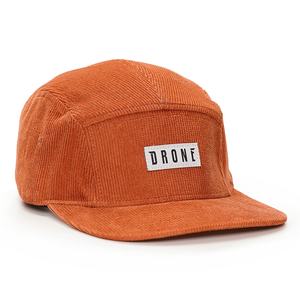 Gorras de Correr de 5 Paneles con Logotipo de Etiqueta Tejida de Pana Sin Estructura Personalizada - Product Image 3