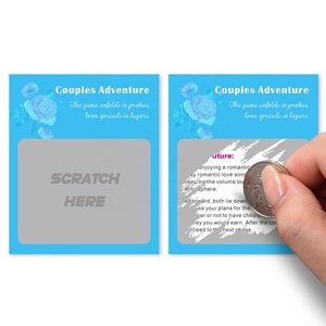 Jeu à gratter pour couple, interaction personnalisée, revêtement imprimé sur mesure, styles et couleurs variés, promotions en gros - Product Image 1