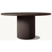 Table à manger ronde en bois massif pour hôtel, mobilier de salle à manger moderne pour la maison, ensemble de table à manger pour 4-6 personnes pour usage hôtelier