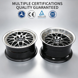 Rines FLowtone 15x7 15x5.5, Rines para Auto en Oferta, 4x100/114.3, Color Negro Brillante, Rines Ligeros con Remaches para Autos de Pasajeros - Product Image 4