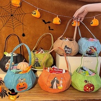 Sacs à bonbons et pochettes cadeaux en forme de citrouille pour enfants pour Halloween