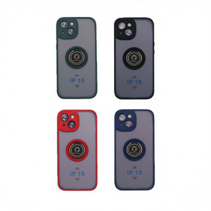 Coque de téléphone pour iPhone - Transparente TPU+PC avec anneau magnétique - Product Image 2