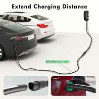 Câble de recharge portable pour véhicules électriques NACS-48A, nouveau, avec matériau TPU, connecteur mâle-femelle 16A/32A pour usage domestique avec les voitures Tesla américaines