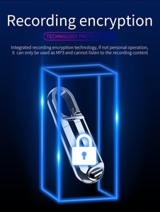 Grabadora colgante activada por voz Grabadora de sonido <span class=keywords><strong>espia</strong></span> profesional Reproductor de MP3 HD Dispositivo de escucha de grabación digital pequeño PQ118 - Product Image 5