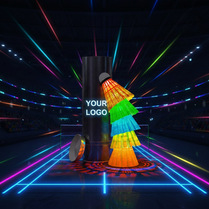 Volants <span class=keywords><strong>de</strong></span> <span class=keywords><strong>badminton</strong></span> d'entraînement à LED, durables, en nylon et plumes, pour usage intérieur/extérieur, lot <span class=keywords><strong>de</strong></span> 11 et lot <span class=keywords><strong>de</strong></span> 5 - Product Image 2