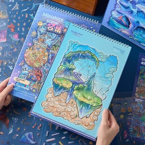 Livre d'autocollants de scène miniature Zaomo Super Large Edition - Ville originale 11.0 - Autocollants créatifs en plastique DIY amusants - Product Image 1