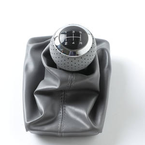FUXIN - Funda de Piel Gris para Palanca de Cambios de Coche, 5ª y 6ª Marcha, para Audi A4 - Product Image 2