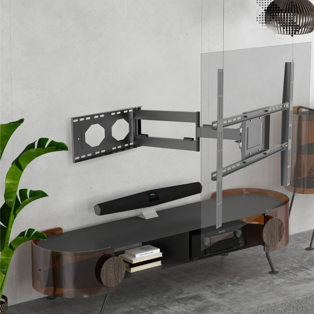 Zeno LCD Pull Down TV Wall Mount Vesa 800x600 Telescopic Rotating Home Theatre 45-80 Inch Tv Bracket LP610
