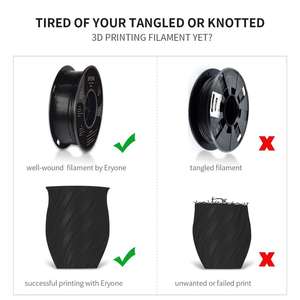 Sunlu — Filament pour impression 3D, Filament en <span class=keywords><strong>PLA</strong></span> pour imprimante 3D 1.75mm 1kg 1 bobine, noir - Product Image 4