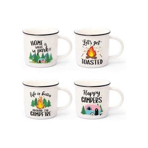 Custom Logo Printed Sublimation Metal Enamel <b>Camping</b> Coffee Mug Tea <b>Cup</b> With Handle - Product Image 3