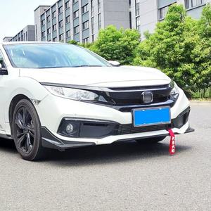 Welta Car Bumper <b>Protector</b> Side <b>Corner</b> Cover Bumper Lip Sport Style Thailand Version Splitter for Honda 10th Gen Civic 2019-2020 - Product Image 5