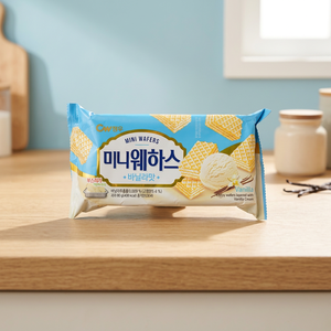 Mini obleas Cheongwoo sabor vainilla 80g conserva producto - Product Image 3