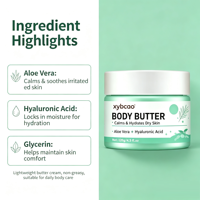 Beurre corporel à la céramide d'algues marines, crème réparatrice de la barrière cutanée, soulage la peau sèche et tendue, hydratation longue durée 120g, marque privée