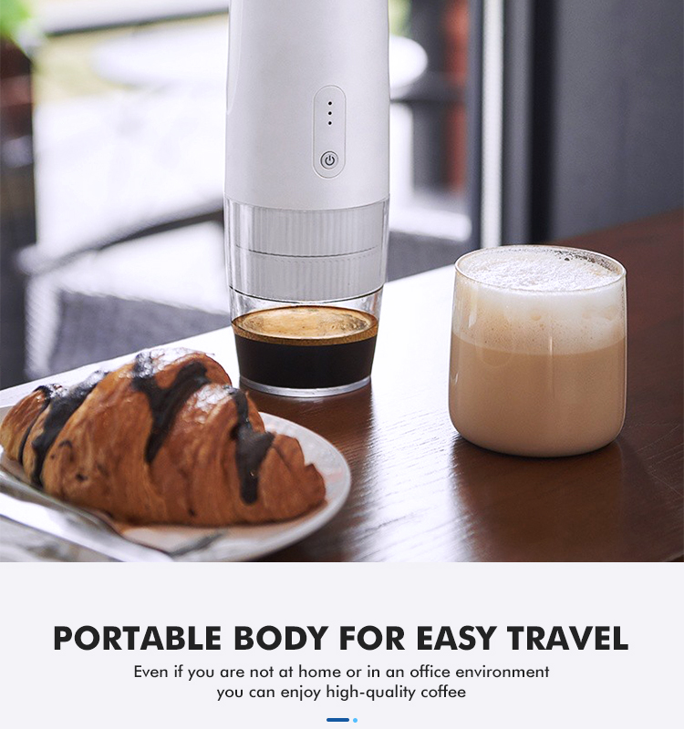 Mini Espresso Coffee Machine Portable Coffee Maker Machine Manual Handheld Espresso Electric Coffee Maker for Home Travel
