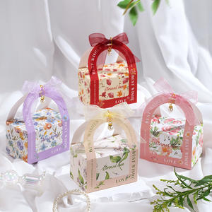 Boîte Cadeau de Luxe pour Pâtisseries et Biscuits avec Poignée et Ruban – Idéale pour Chocolats, Macarons et Autres Aliments – Finition Brillante - Product Image 1