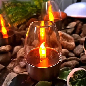 Lámpara Solar <span class=keywords><strong>para</strong></span> Exteriores, Luz de Vela sin Llama, Impermeable, Lámpara de Mesa Portátil, <span class=keywords><strong>Velas</strong></span> Solares LED, Luz de Jardín <span class=keywords><strong>para</strong></span> Césped, Camping, Fiesta - Product Image 5