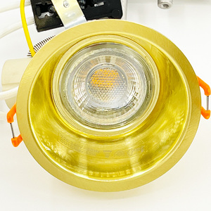 Foco empotrable de techo con zoom LED dorado ajustable de 7W y 12W y luces empotrables COB de 12W arandela de pared moderna para sala de estar - Product Image 2