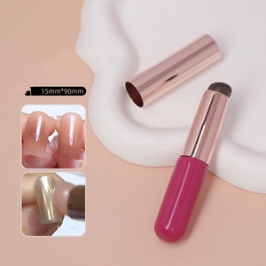 Pinceau à ongles Ombre, éponge dégradée, pinceau de peinture acrylique en silicone, outil de mélange pour manucure DIY et salon, pinceau dégradé pour nail art - Product Image 3