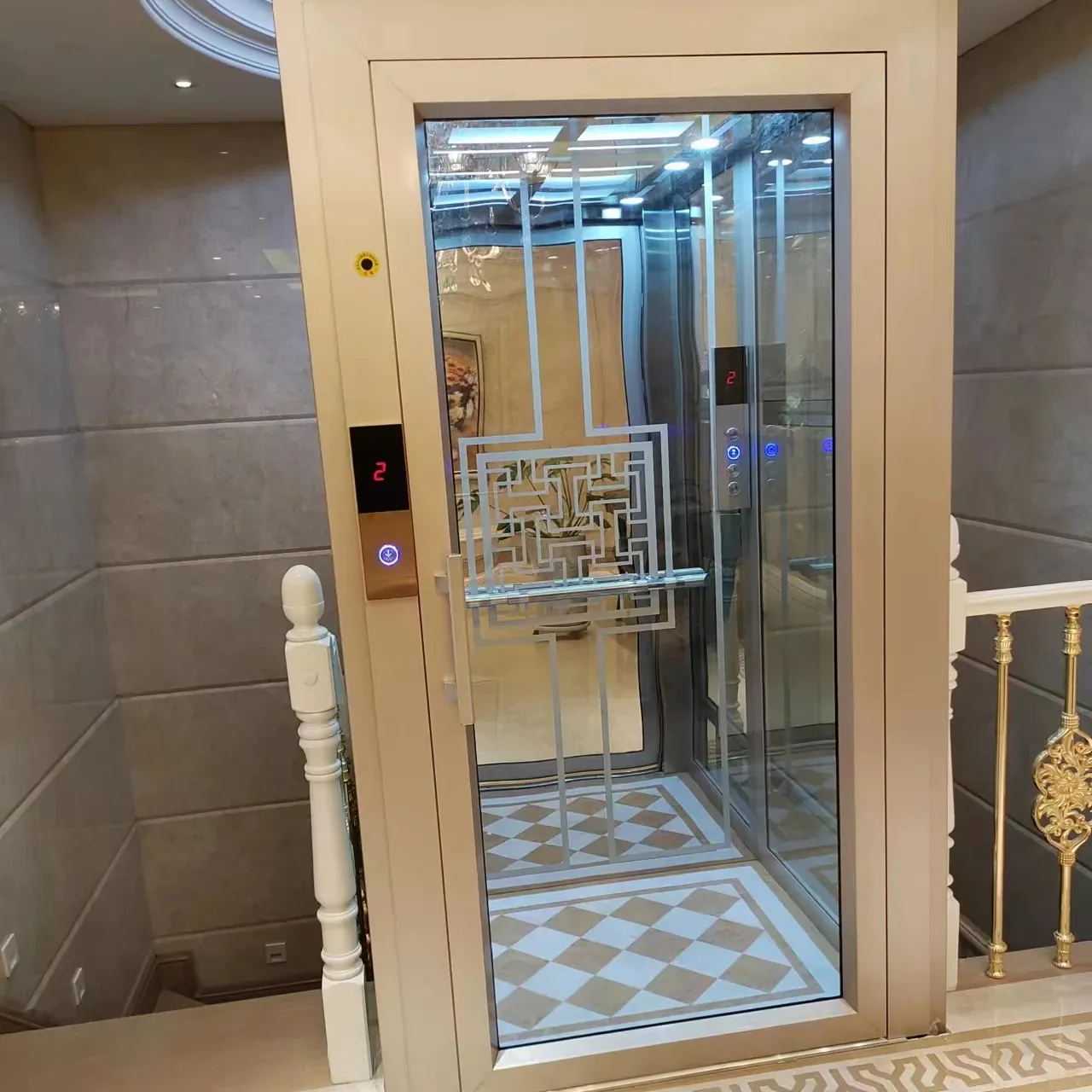 Personalize o elevador doméstico elevador de passageiros elevador interno para casa
