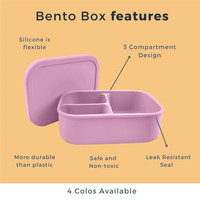 Nouvelle boîte à déjeuner en Silicone mignonne pour enfants sac à Lunch sans Bpa boîte à déjeuner et bouteille