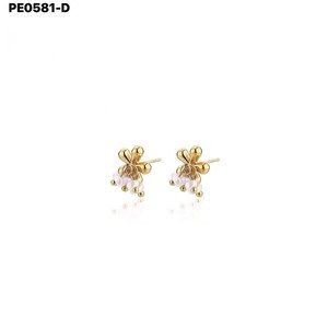 ต่างหูแฟชั่น DE PERLAS รุ่น PE0581 สำหรับผู้หญิง เครื่องประดับคุณภาพสูง - Product Image 1