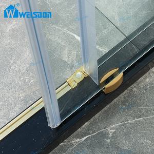 Oem Odm 8Mm Gehard Glas Frameloze Schuifdeur Roestvrijstalen Badkamer Doucheruimte - Product Image 5