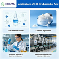 Acide ascorbique 3-o-éthylique de qualité cosmétique à 99% de pureté, blanchissant et éclaircissant, CAS 86404-04-8