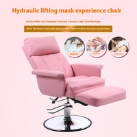 Ascenseur hydraulique chaise de beauté inclinable canapé plat caractéristique pour masque facial cils manucure tatouage sédentaire métal