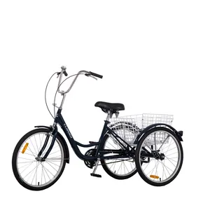 Triciclo de compras con marco de acero para adultos, envío gratis
