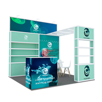 Kit de structure d'exposition de stand en aluminium modulaire personnalisable de 2024 Offre Spéciale présentoir de salon commercial polyvalent salle d'exposition personnalisable