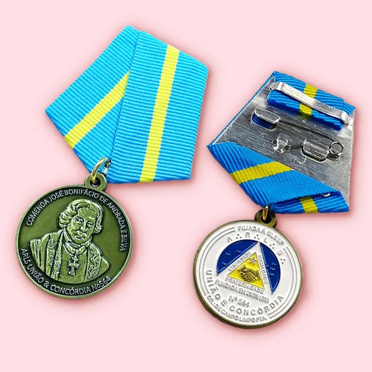 Groothandel Custom Medaillon Goedkoop Metaal Zinklegering Gegraveerd Eer Medaille Onderscheiding