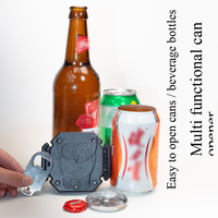 Personalisierter Logo-Getränkedosenöffner aus ABS, 2-in-1 Manueller Bier- und Limonaden-Dosenöffner für Cocktails, Getränke, Geschenk, Haushalt und Küche