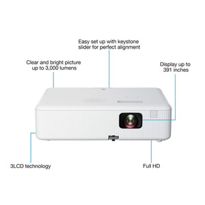 Proyector Epson CO-FH01 - Full HD 1080P 3LCD para Cine en Casa/Oficina con Lúmenes CO-FH01 Epson CO-FH01 Proyector CO-FH01 - Product Image 4