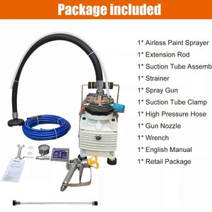 8HP High Pressure Airless <b>Paint</b> Sprayer 10 kW Multifunctional SUS304/316/Aluminum Motor 220V New Condition <b>Spraying</b> Machine for - Product Image 6