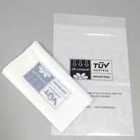 Custom Zeefdruk Logo Biologisch Afbreekbare Vuilniszakken Verpakking Oem Composteerbaar Plastic Tassen