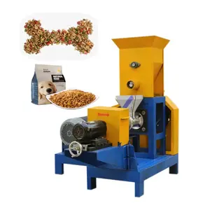 Pet Feed Extruder Small Dog Food Machine Floating Fish Feed Pelletizer Feed Grain Soybean Puffing Machine