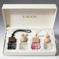 Diffuseur de parfum pour voiture suspendu, flacon en verre vide de 10 ml, avec logo personnalisé, pour grille d'aération de voiture, vente en gros
