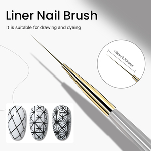 Pinceau à ongles ovale à poils frisés de marque privée, 18 mm, en poils de Kolinsky, pour rayures françaises, gel UV, outil de manucure DIY - Product Image 3