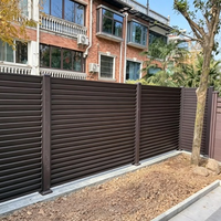 Panneaux de clôture en aluminium à assembler soi-même, revêtement poudré noir, pour jardin et bordure de piscine – Approvisionnement direct usine